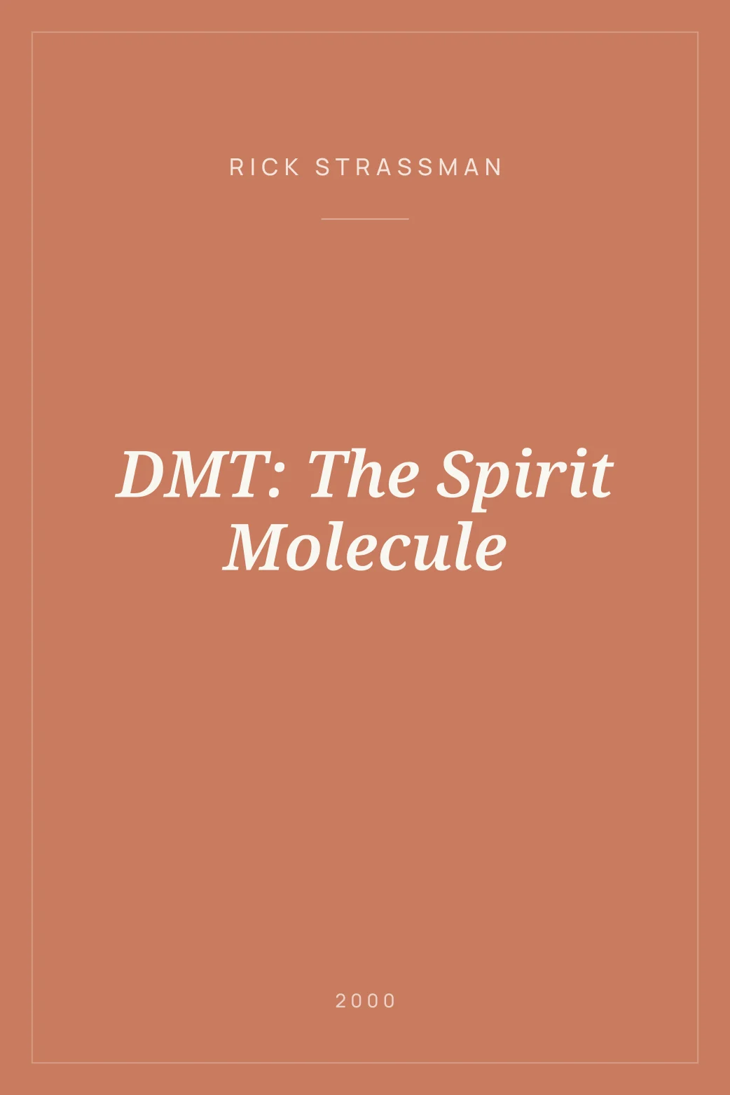 Portada de DMT: The Spirit Molecule