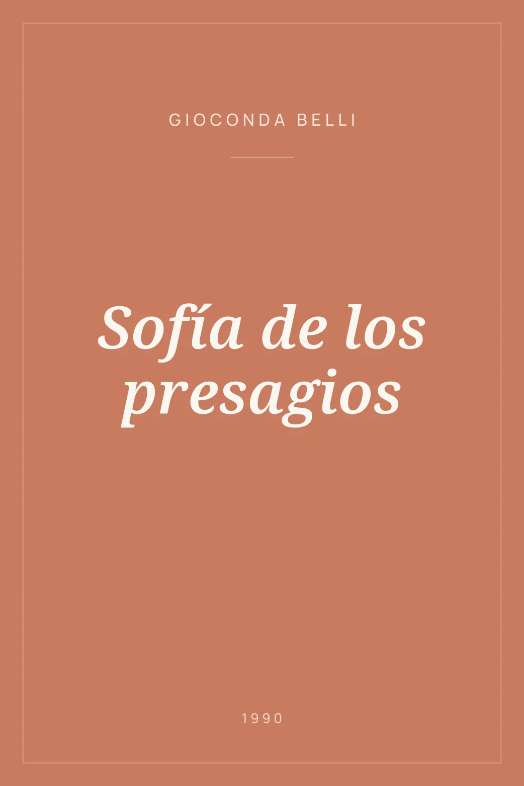 Portada de Sofía de los presagios