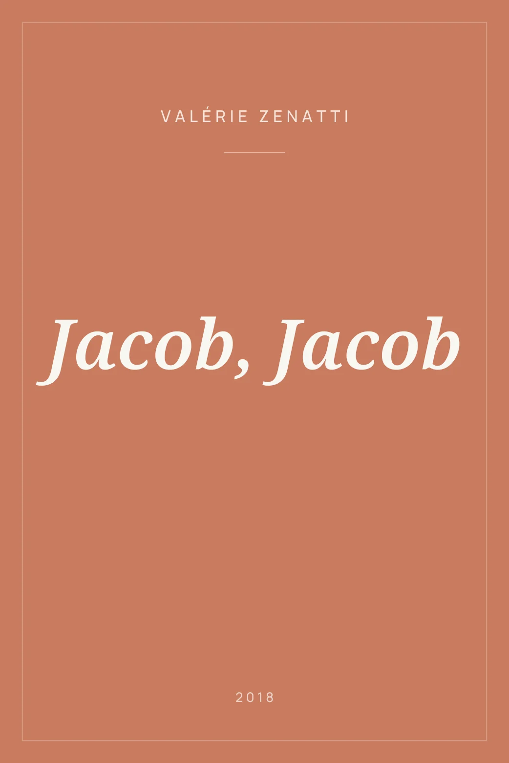 Portada de Jacob, Jacob