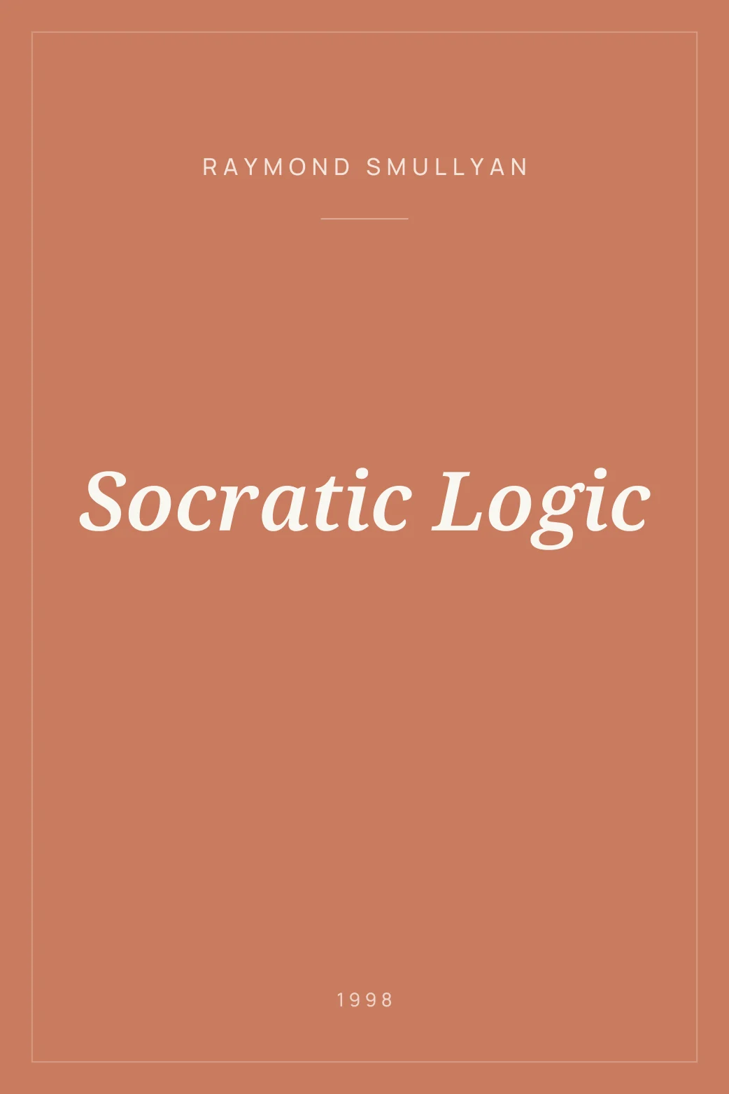 Portada de Socratic Logic