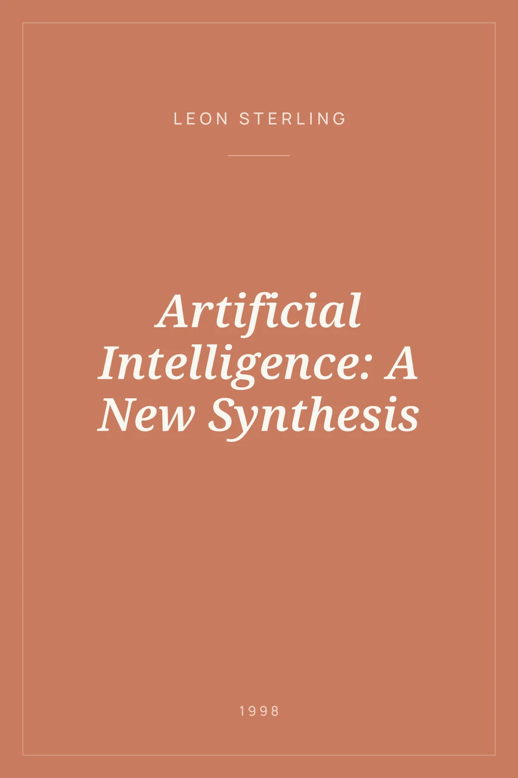Portada de Artificial Intelligence: A New Synthesis