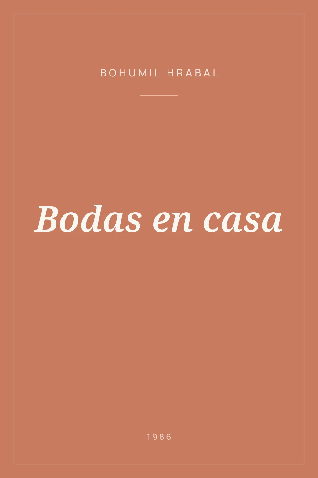 Portada de Bodas en casa