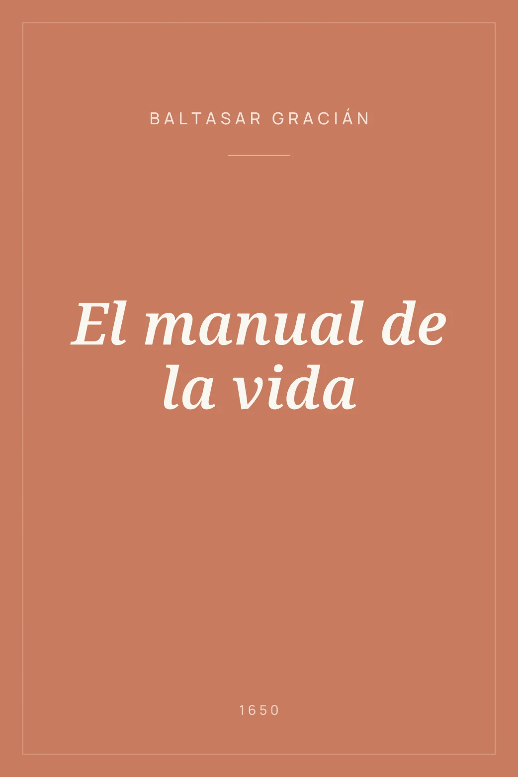 Portada de El manual de la vida