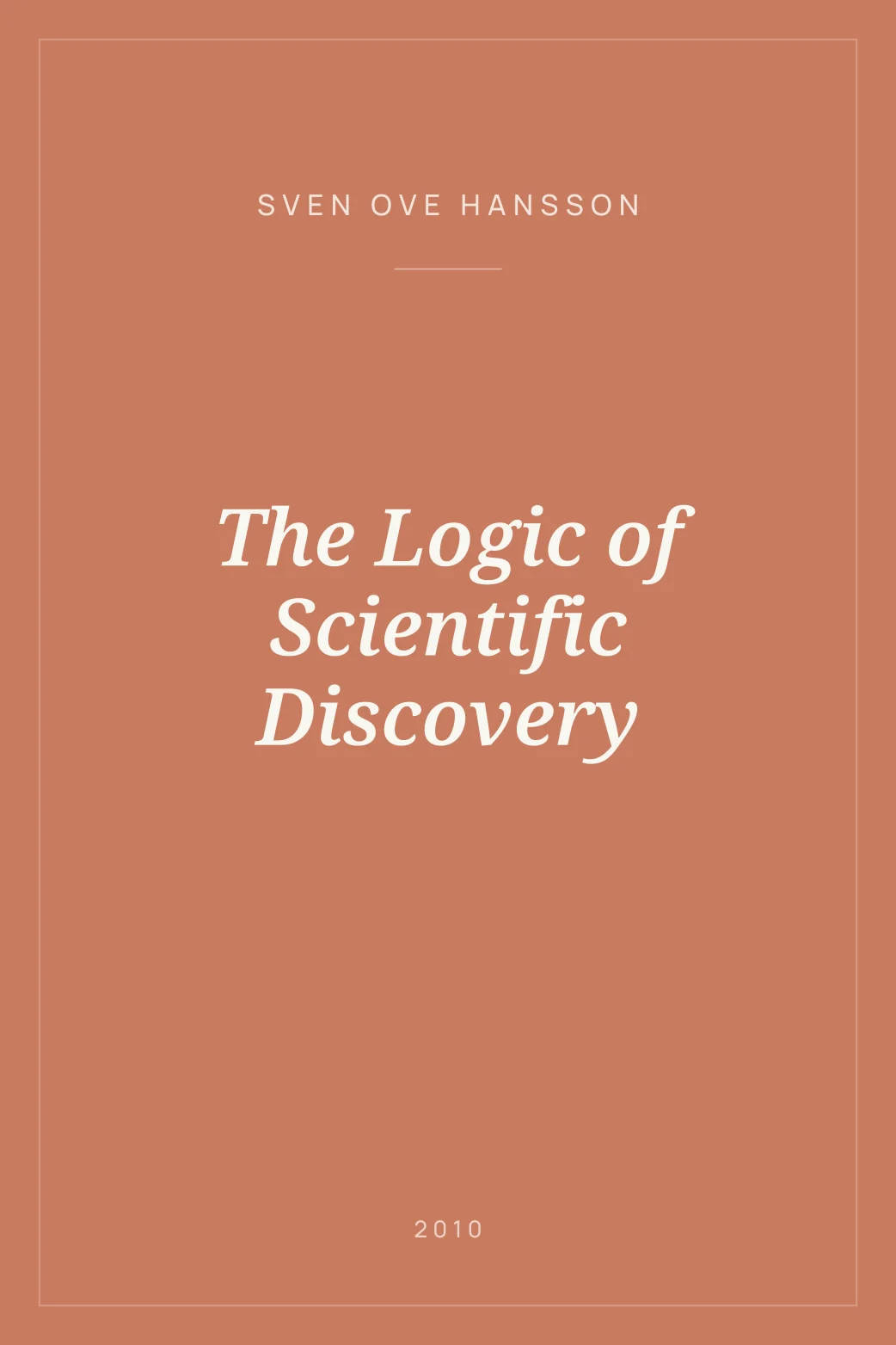 Portada de The Logic of Scientific Discovery