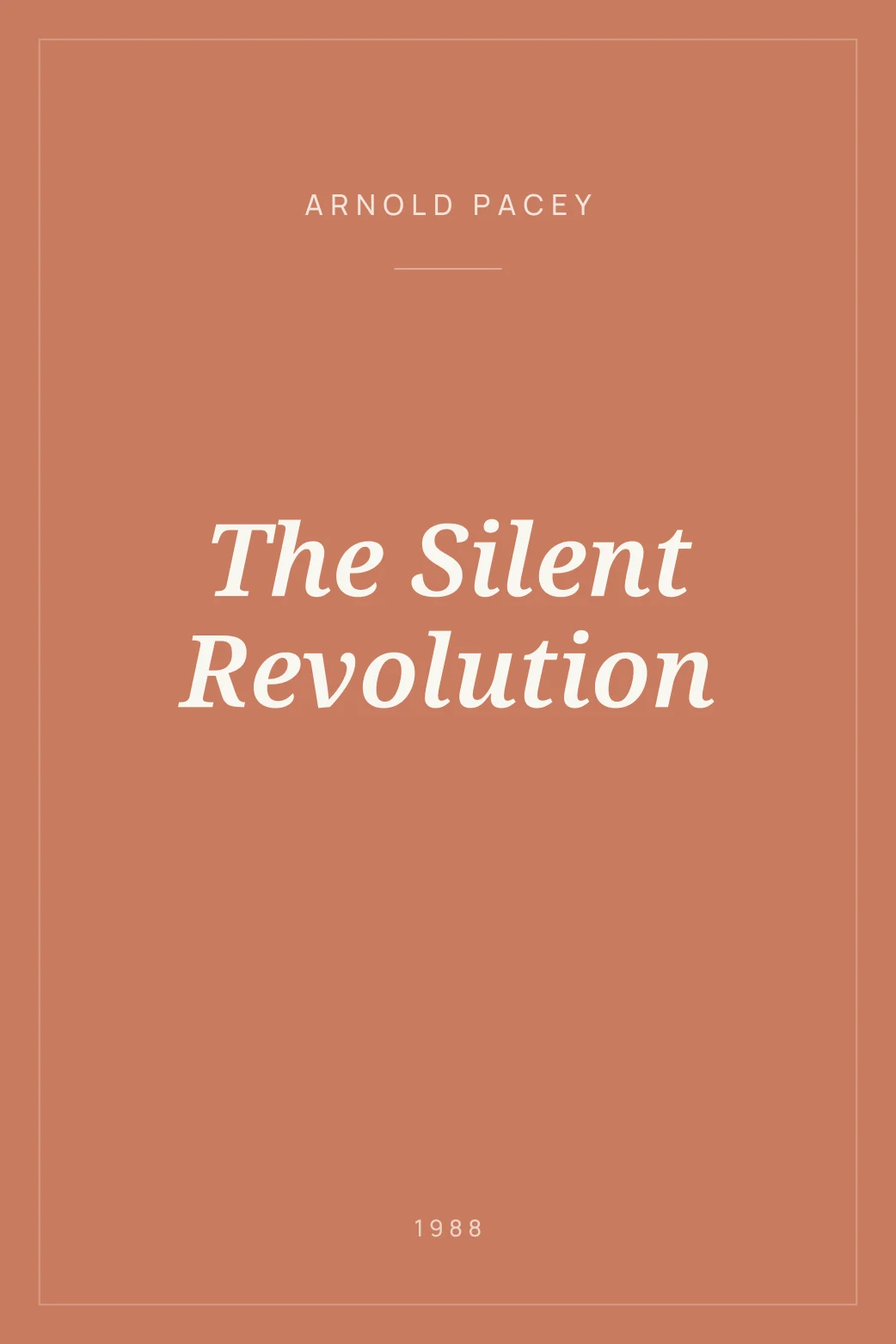 Portada de The Silent Revolution