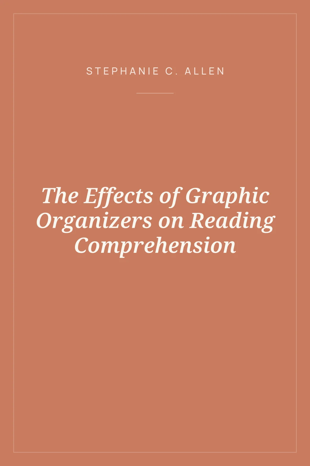 Portada de The Effects of Graphic Organizers on Reading Comprehension