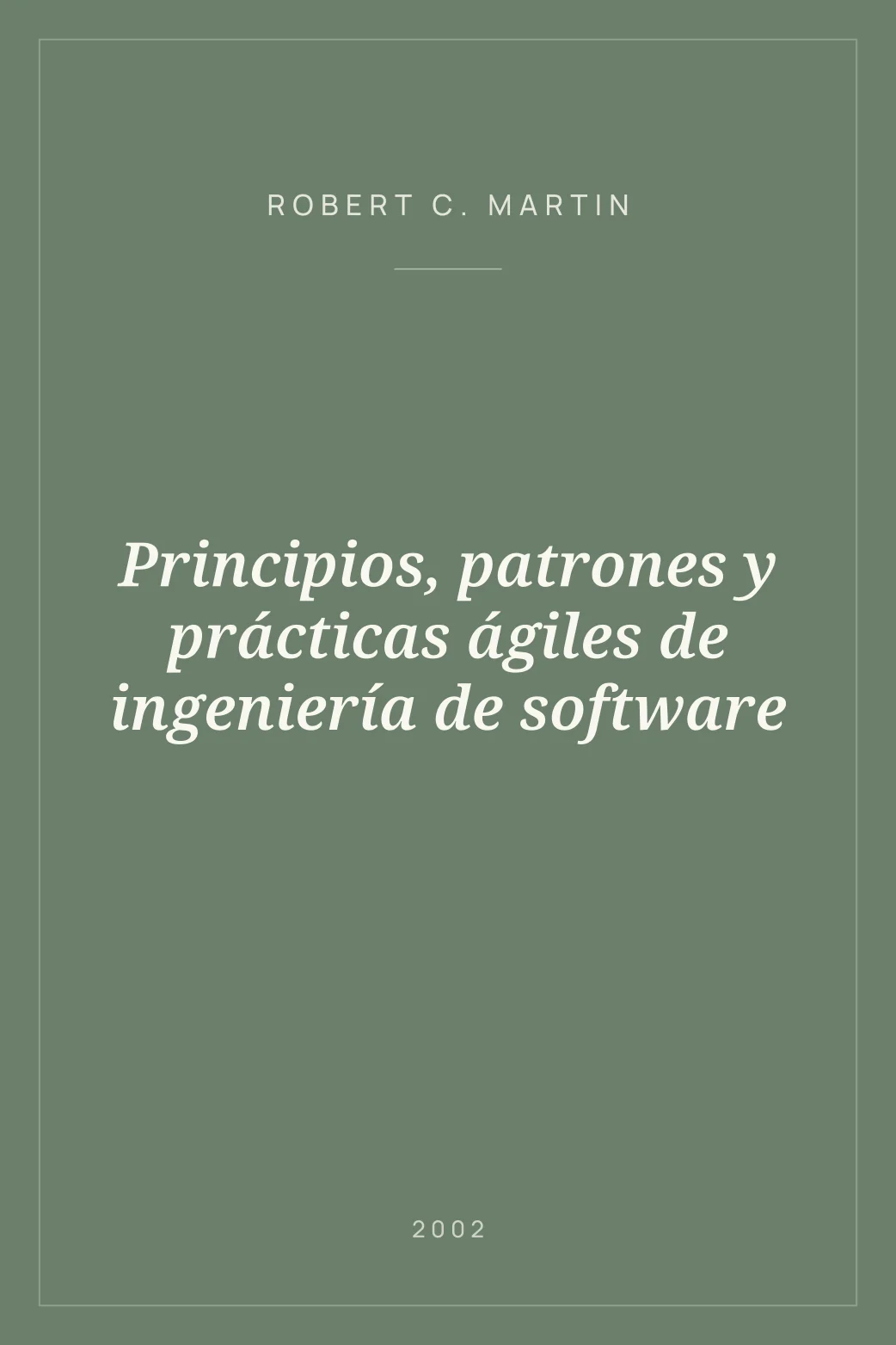 Portada de Principios, patrones y prácticas ágiles de ingeniería de software