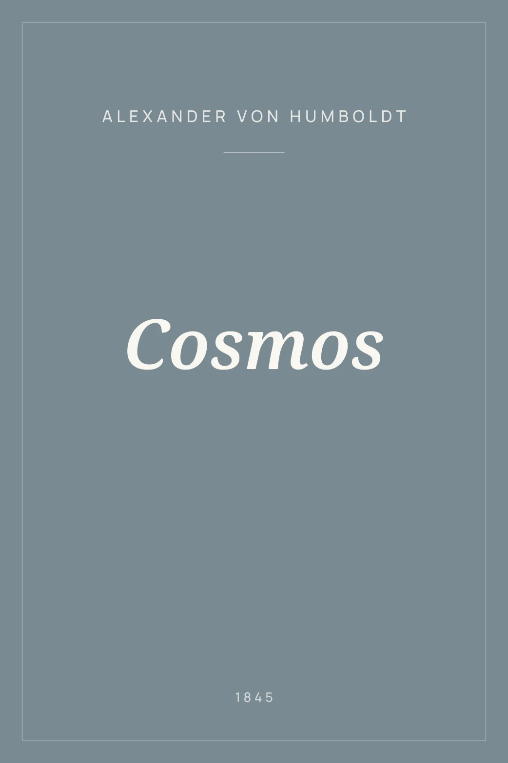 Portada de Cosmos