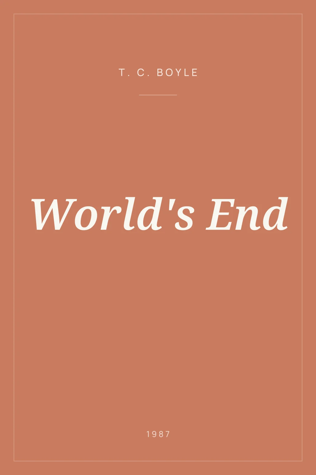Portada de World's End