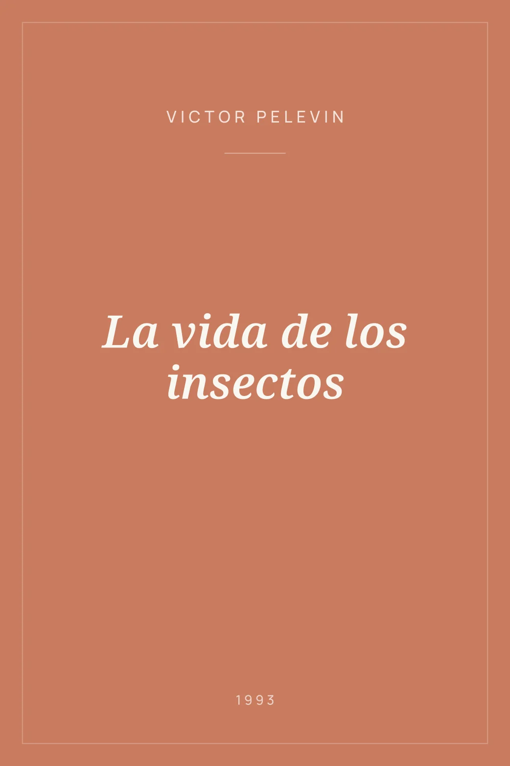 Portada de La vida de los insectos