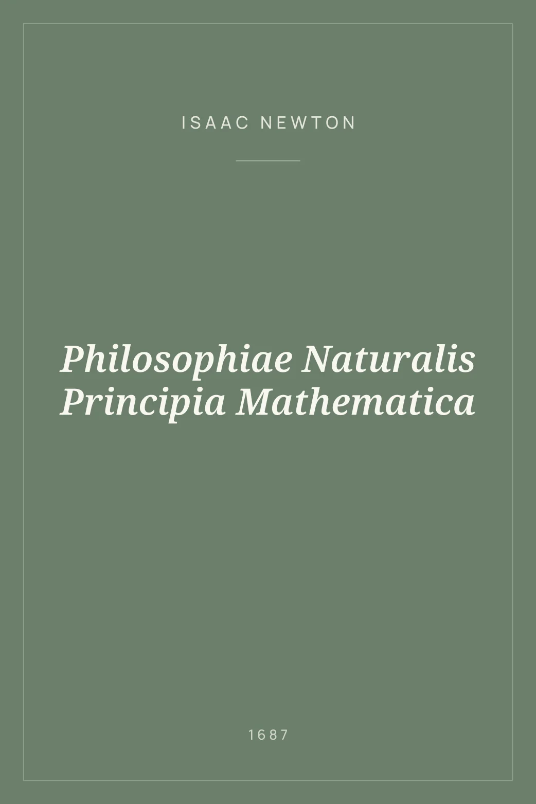 Portada de Philosophiae Naturalis Principia Mathematica