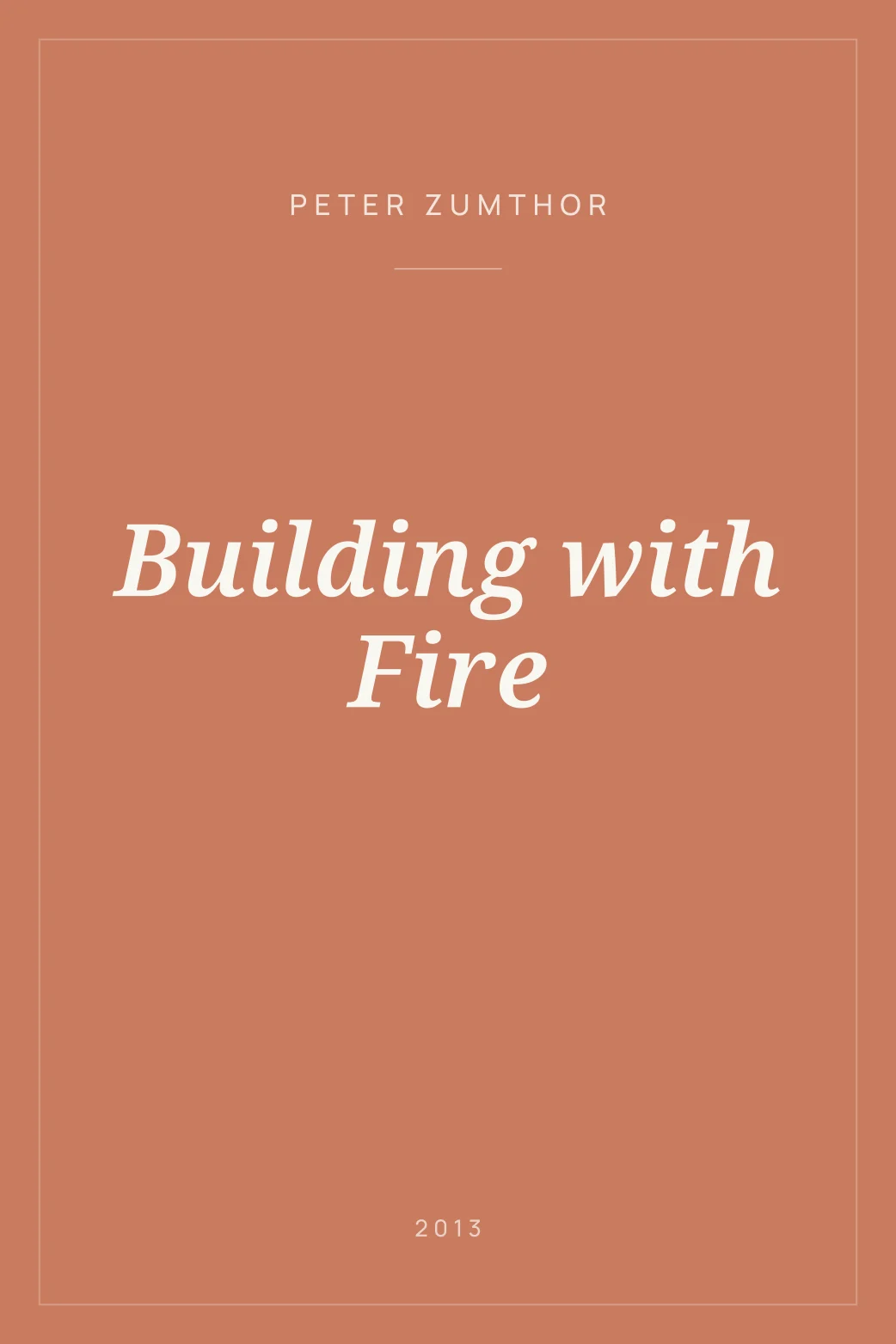 Portada de Building with Fire