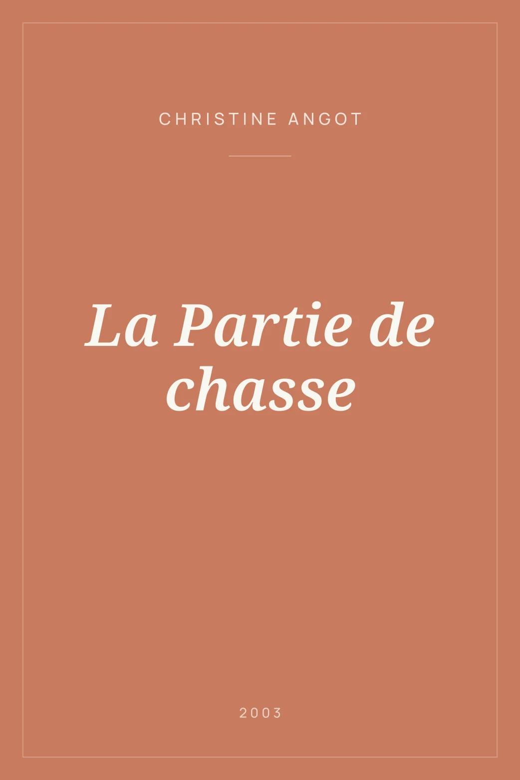 Portada de La Partie de chasse