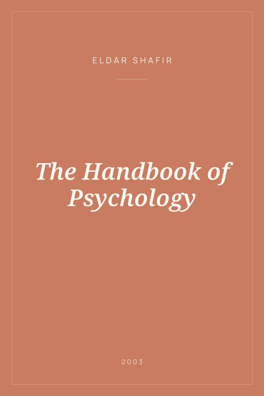 Portada de The Handbook of Psychology