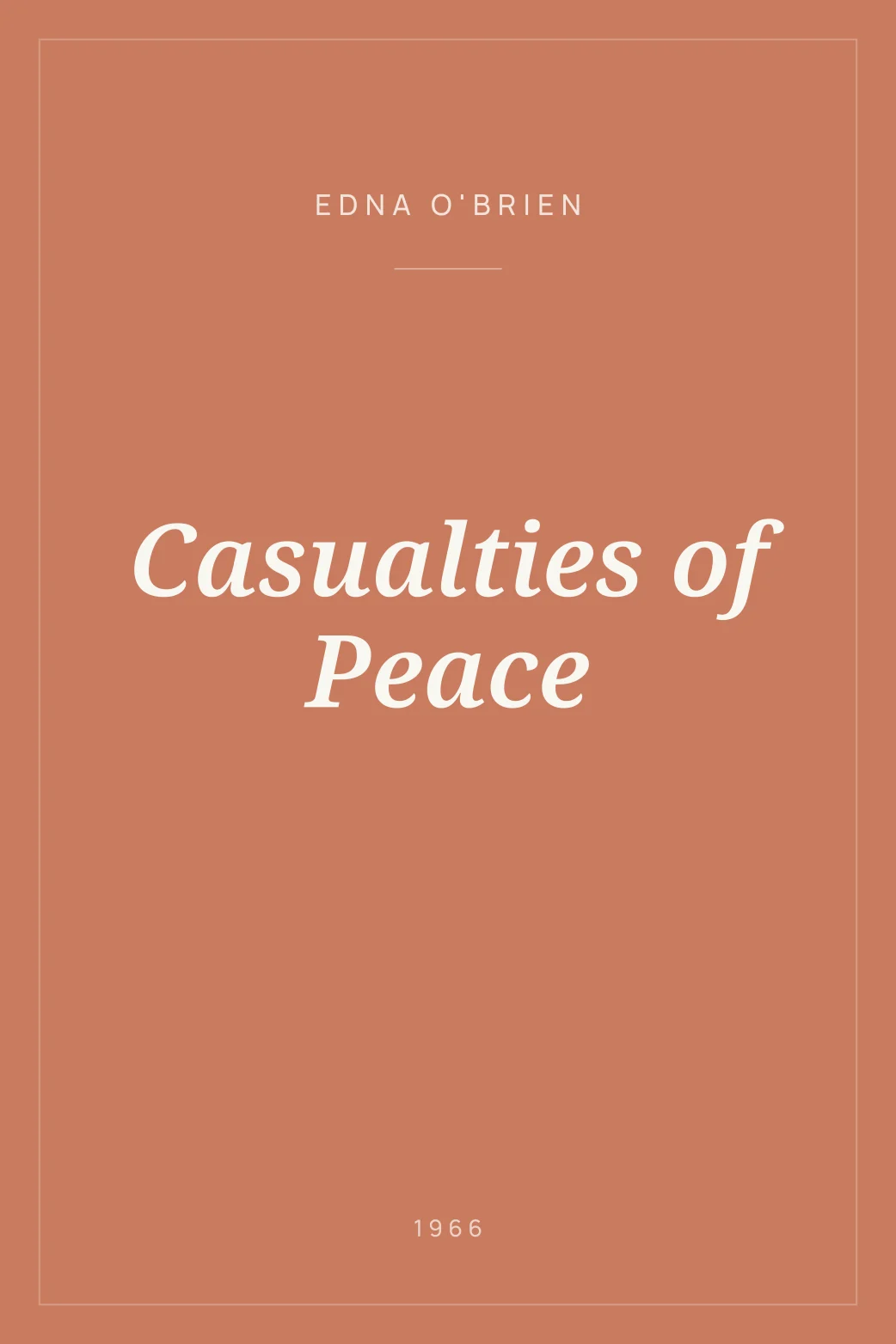 Portada de Casualties of Peace