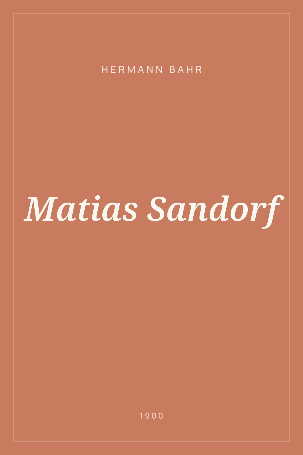 Portada de Matias Sandorf