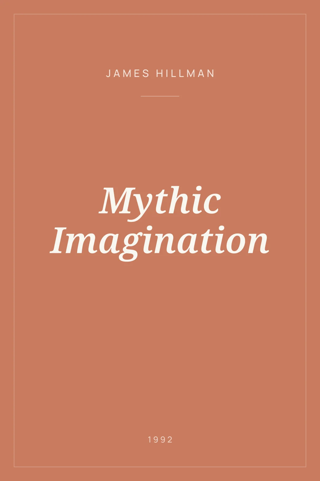Portada de Mythic Imagination
