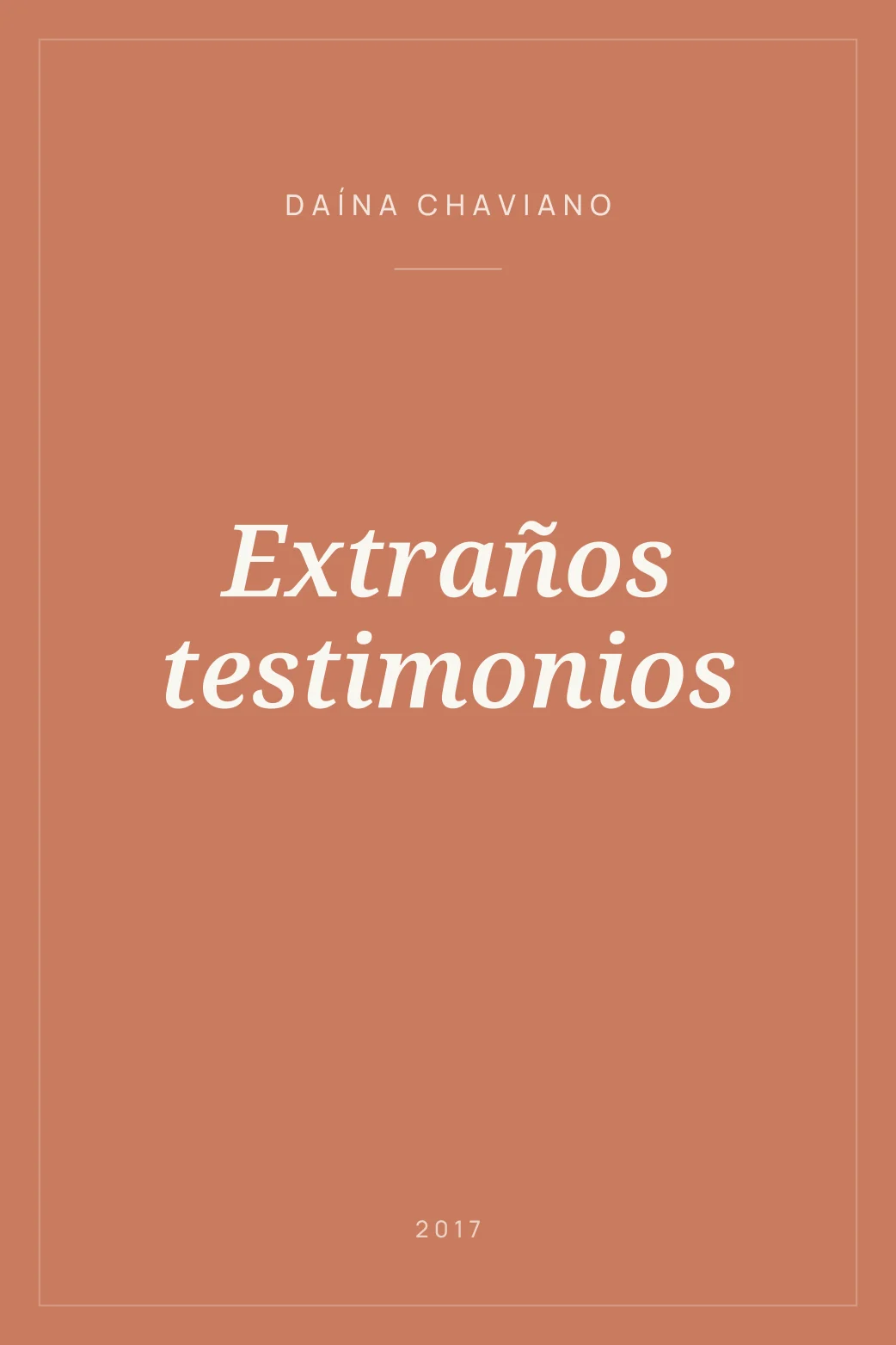 Portada de Extraños testimonios