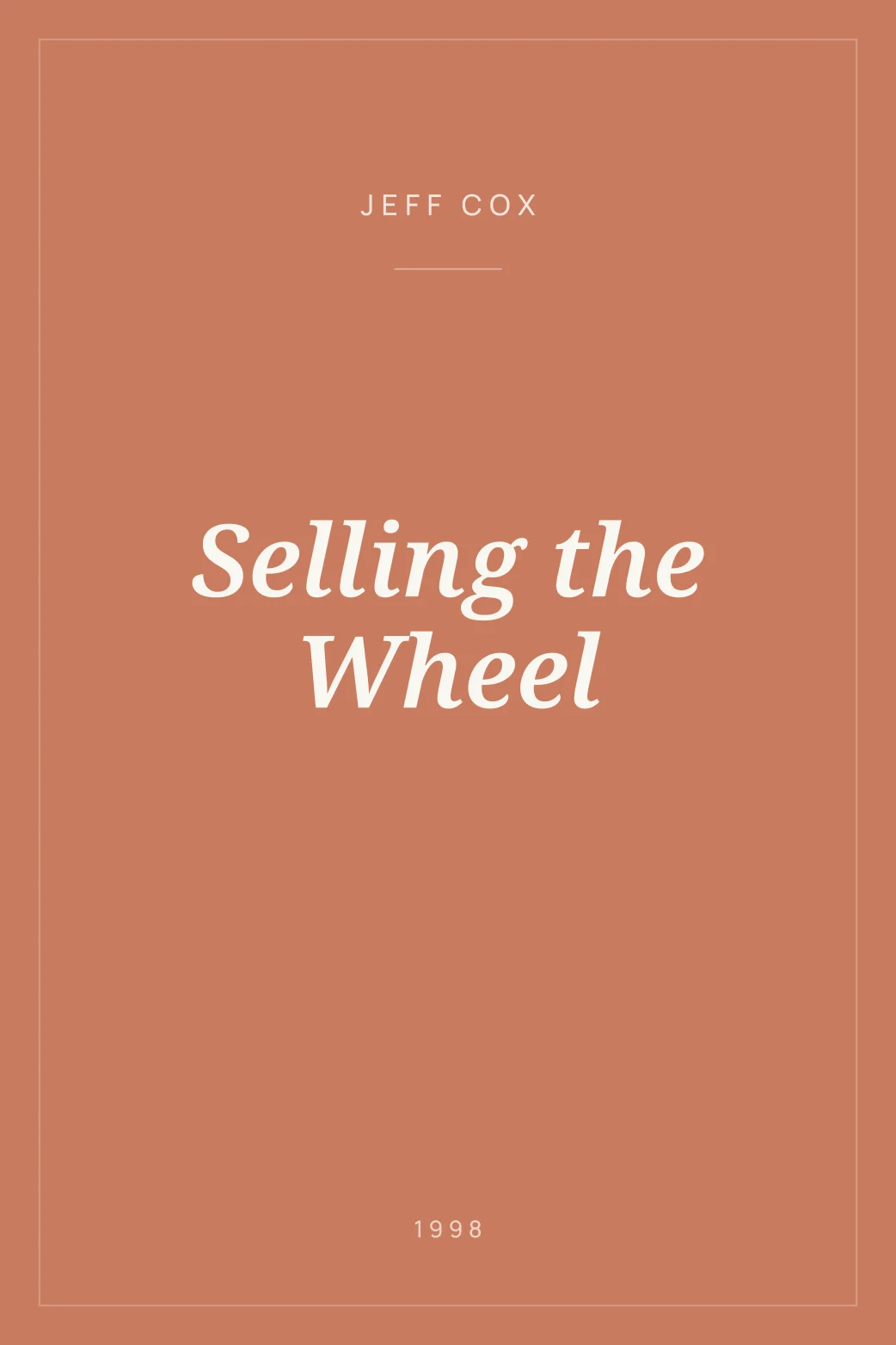 Portada de Selling the Wheel