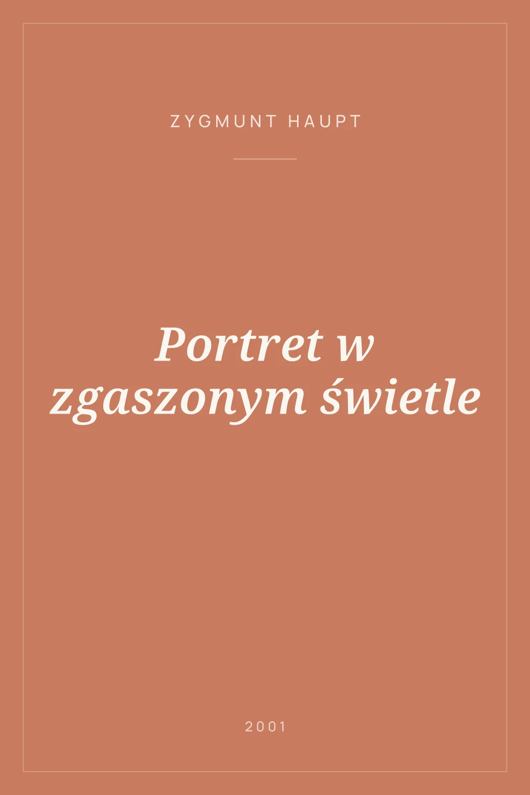 Portada de Portret w zgaszonym świetle