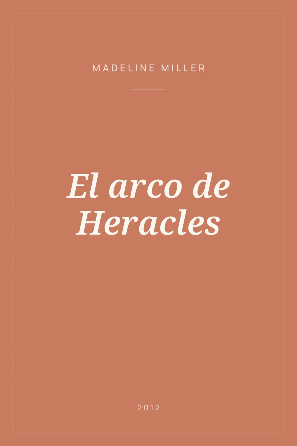 Portada de El arco de Heracles