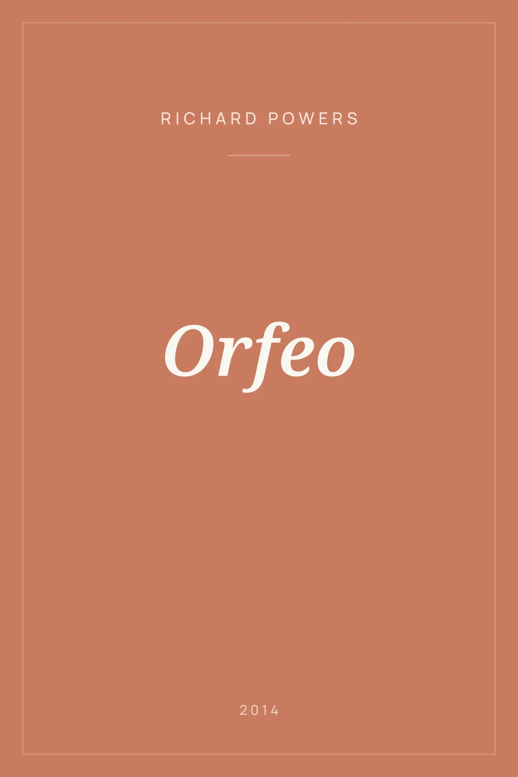 Portada de Orfeo