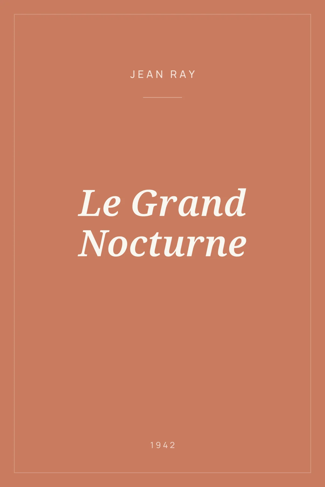 Portada de Le Grand Nocturne