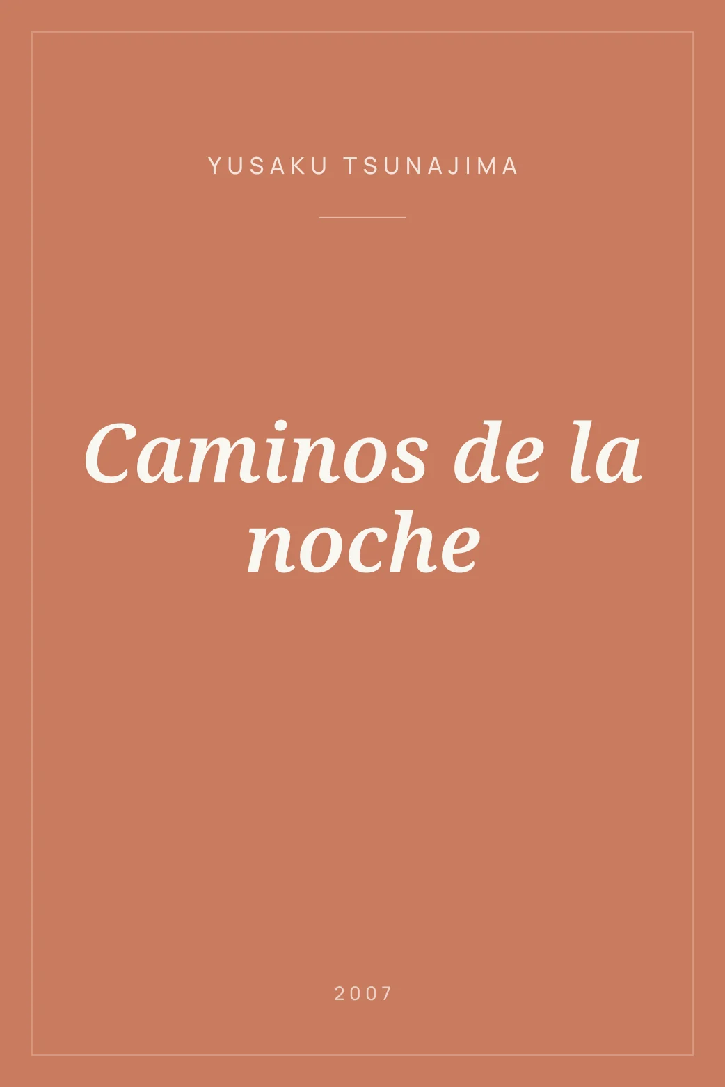 Portada de Caminos de la noche