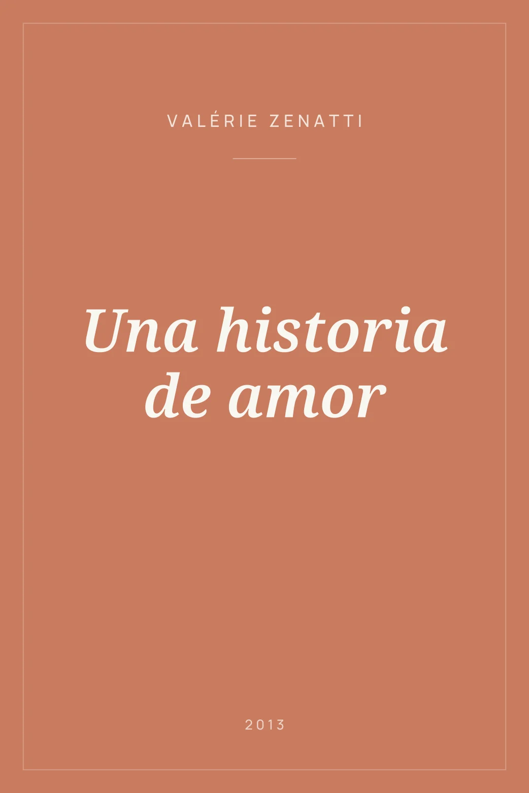Portada de Una historia de amor