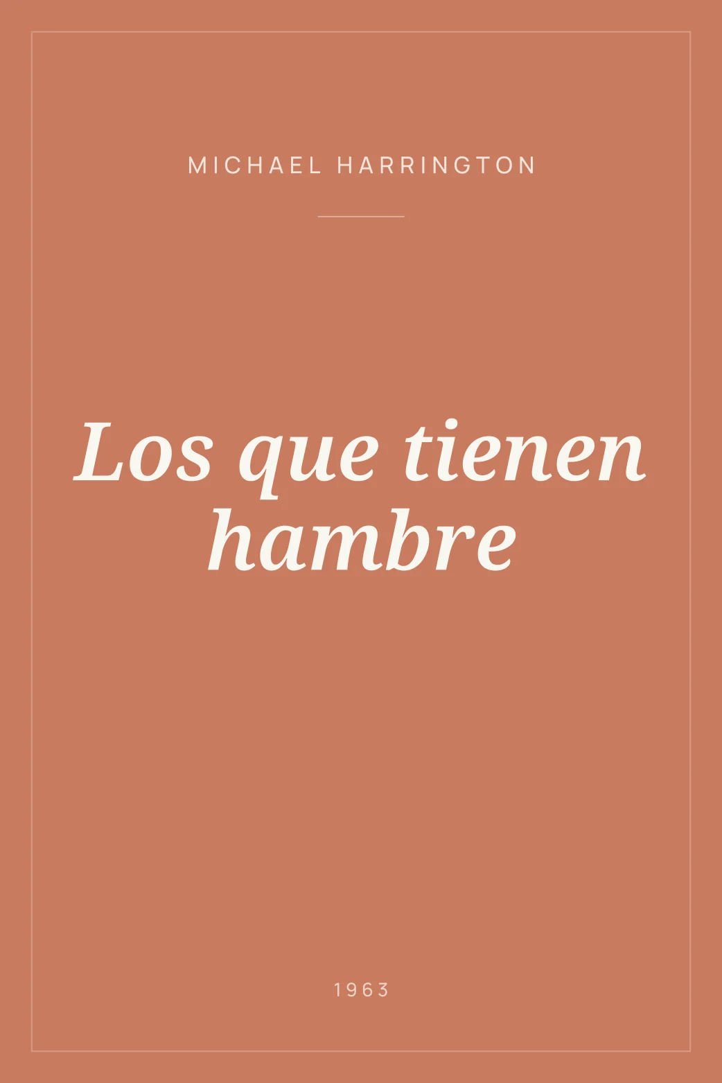 Portada de Los que tienen hambre