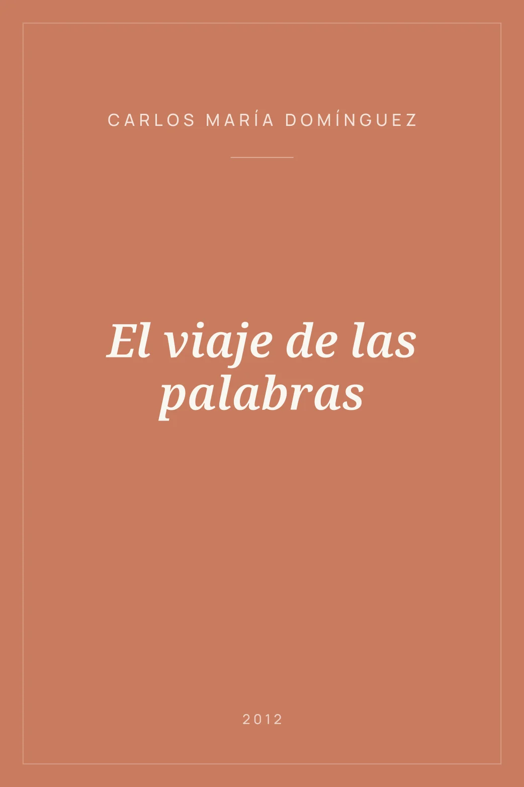 Portada de El viaje de las palabras