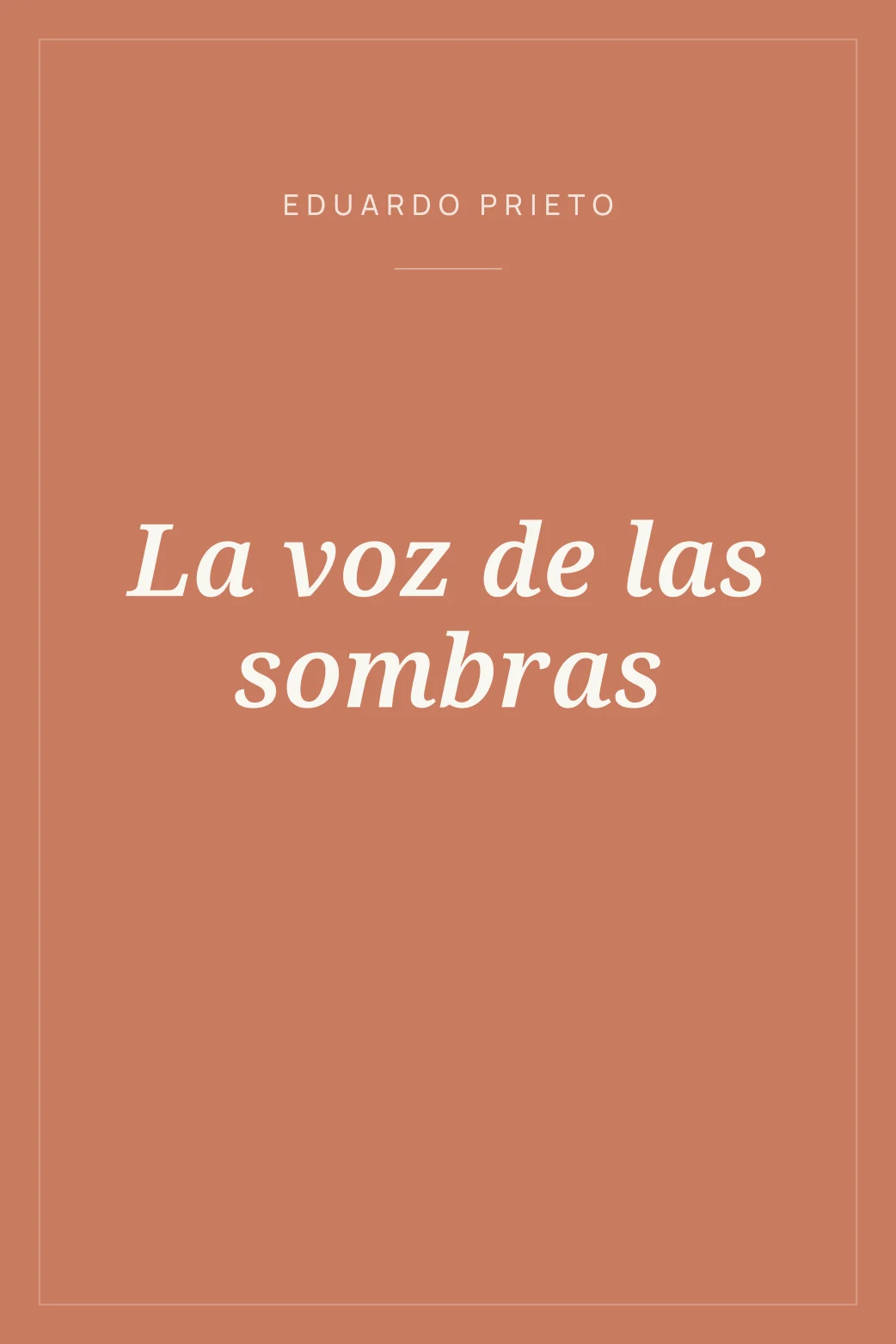 Portada de La voz de las sombras