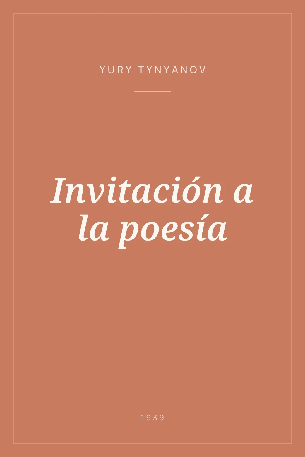 Portada de Invitación a la poesía