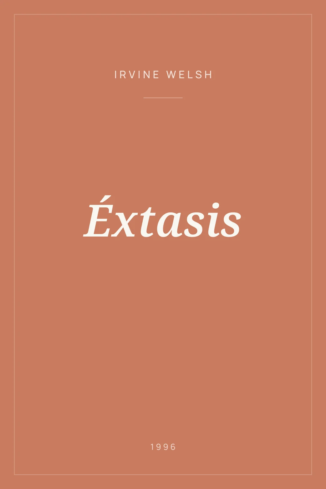 Portada de Éxtasis