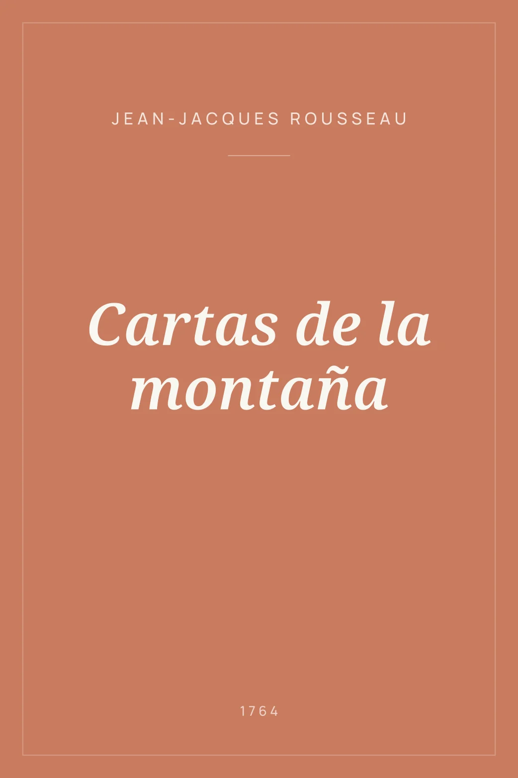 Portada de Cartas de la montaña
