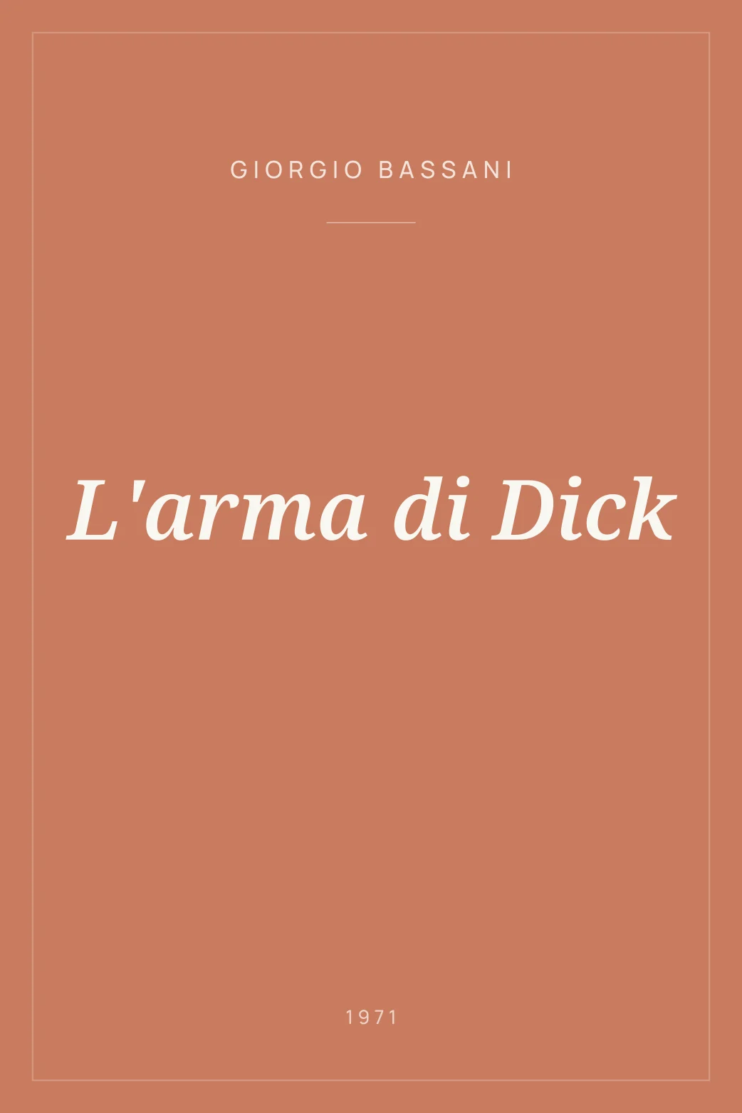 Portada de L'arma di Dick