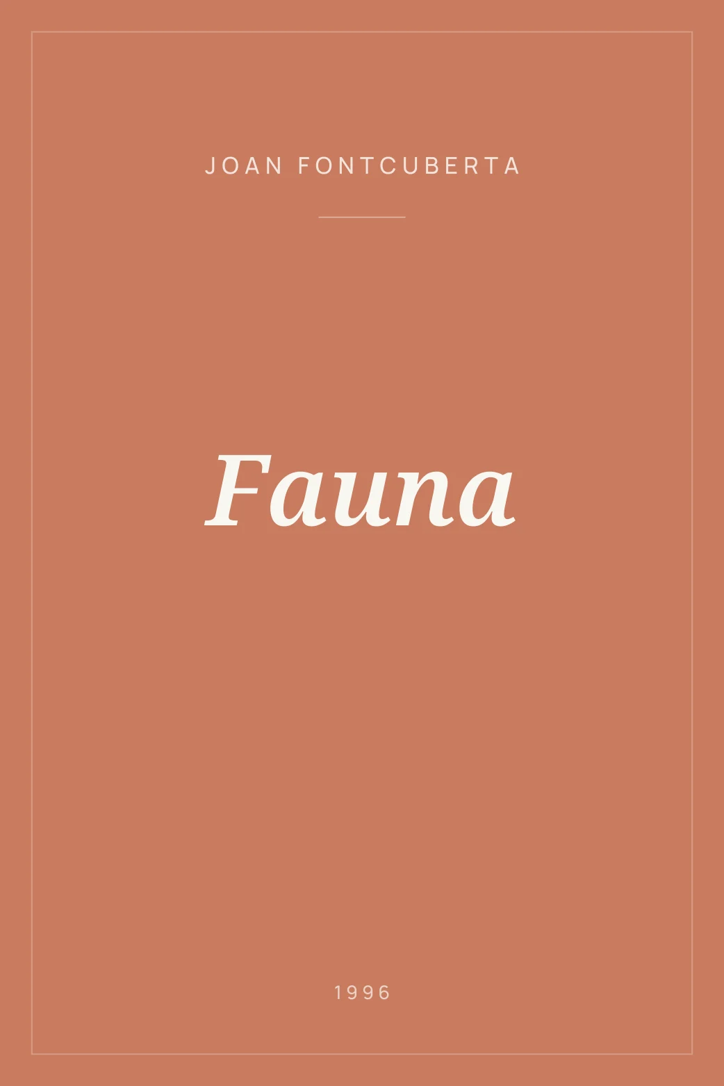 Portada de Fauna