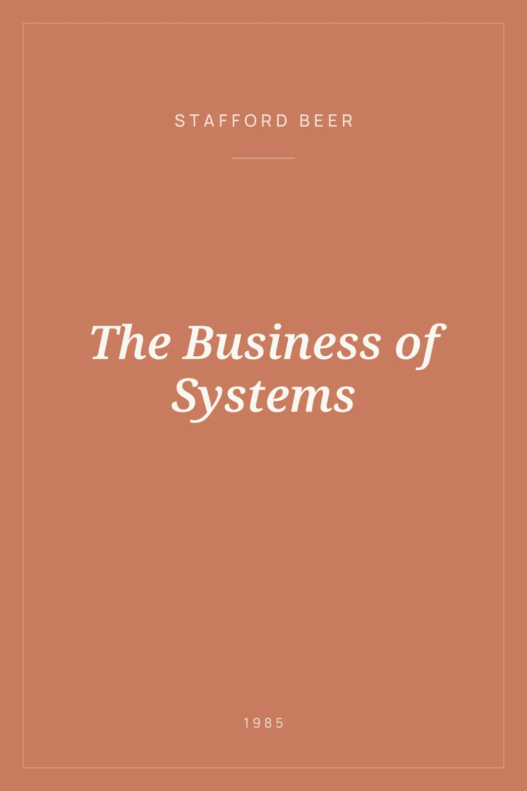 Portada de The Business of Systems