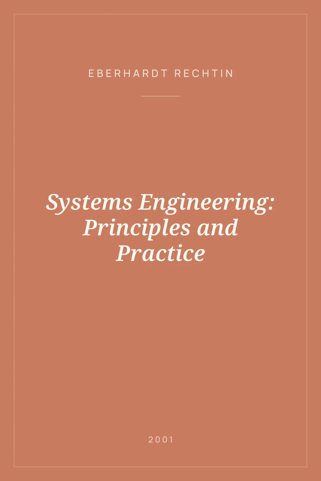 Portada de Systems Engineering: Principles and Practice