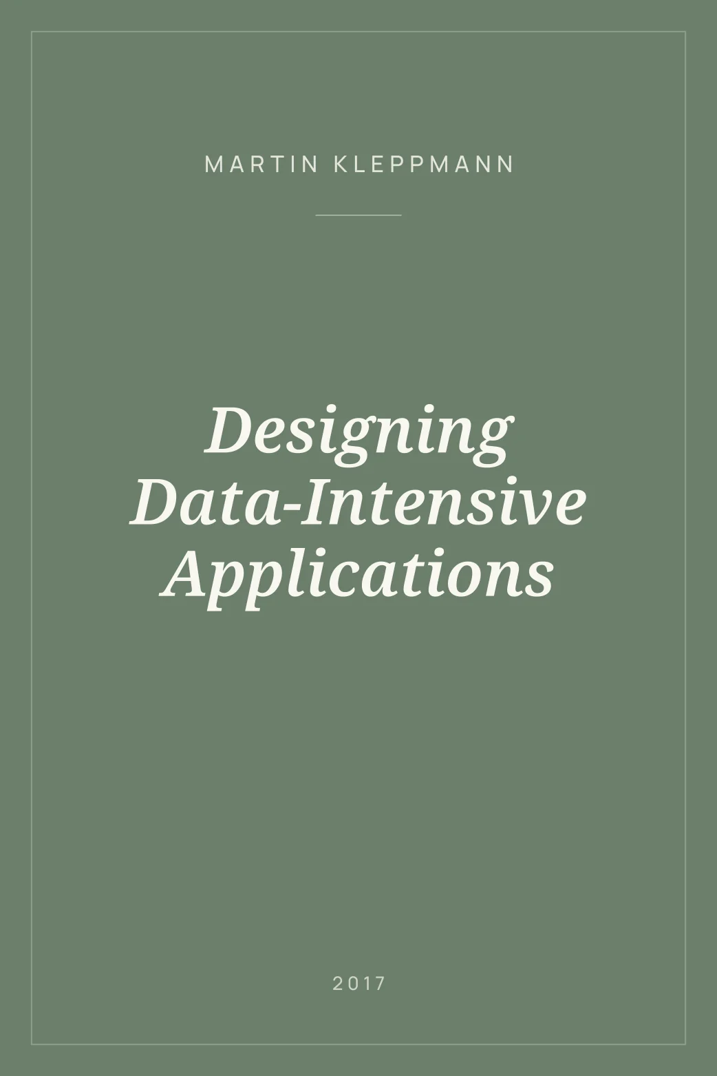 Portada de Designing Data-Intensive Applications