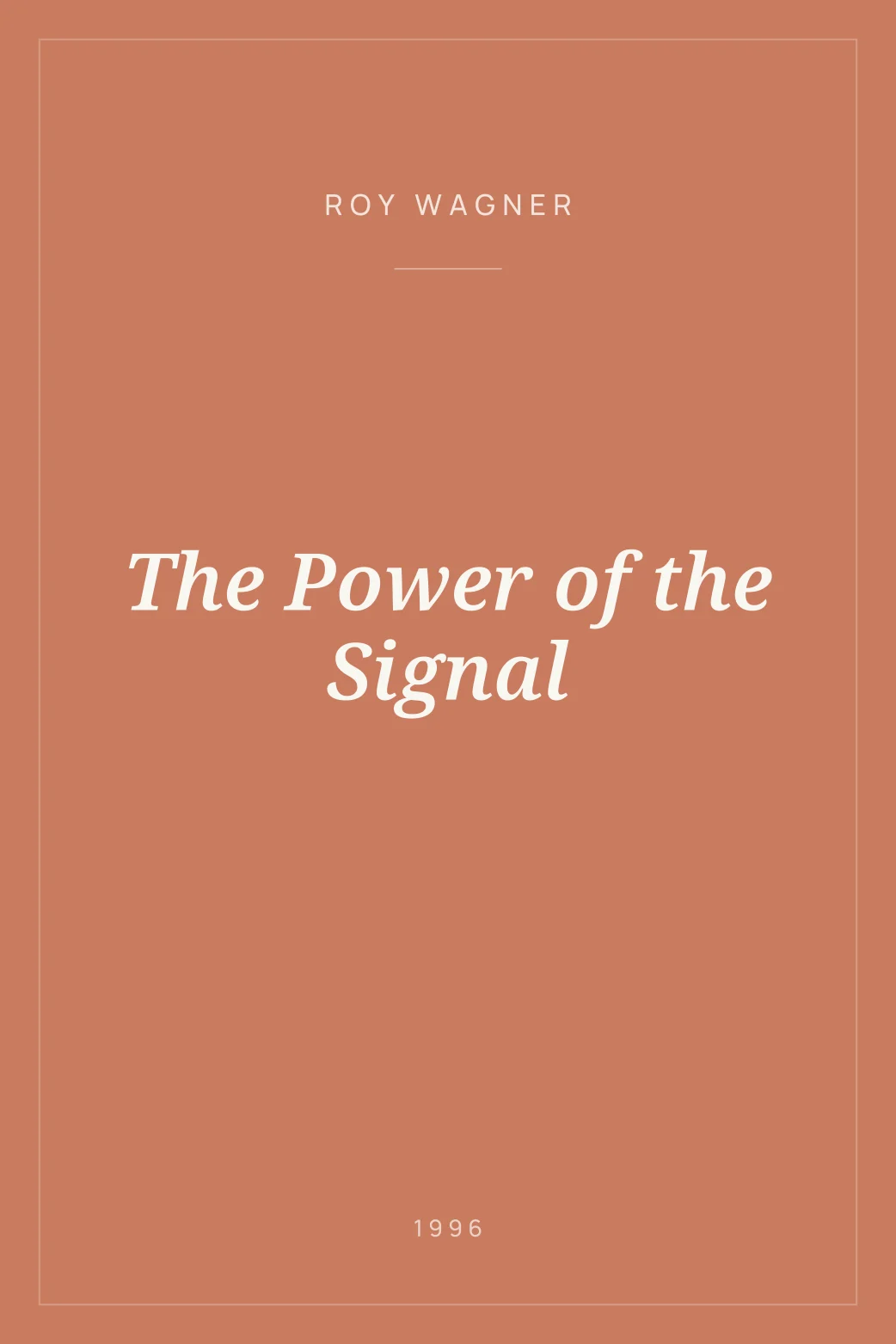 Portada de The Power of the Signal