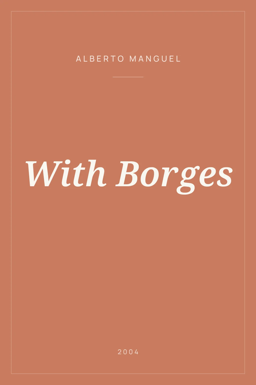 Portada de With Borges