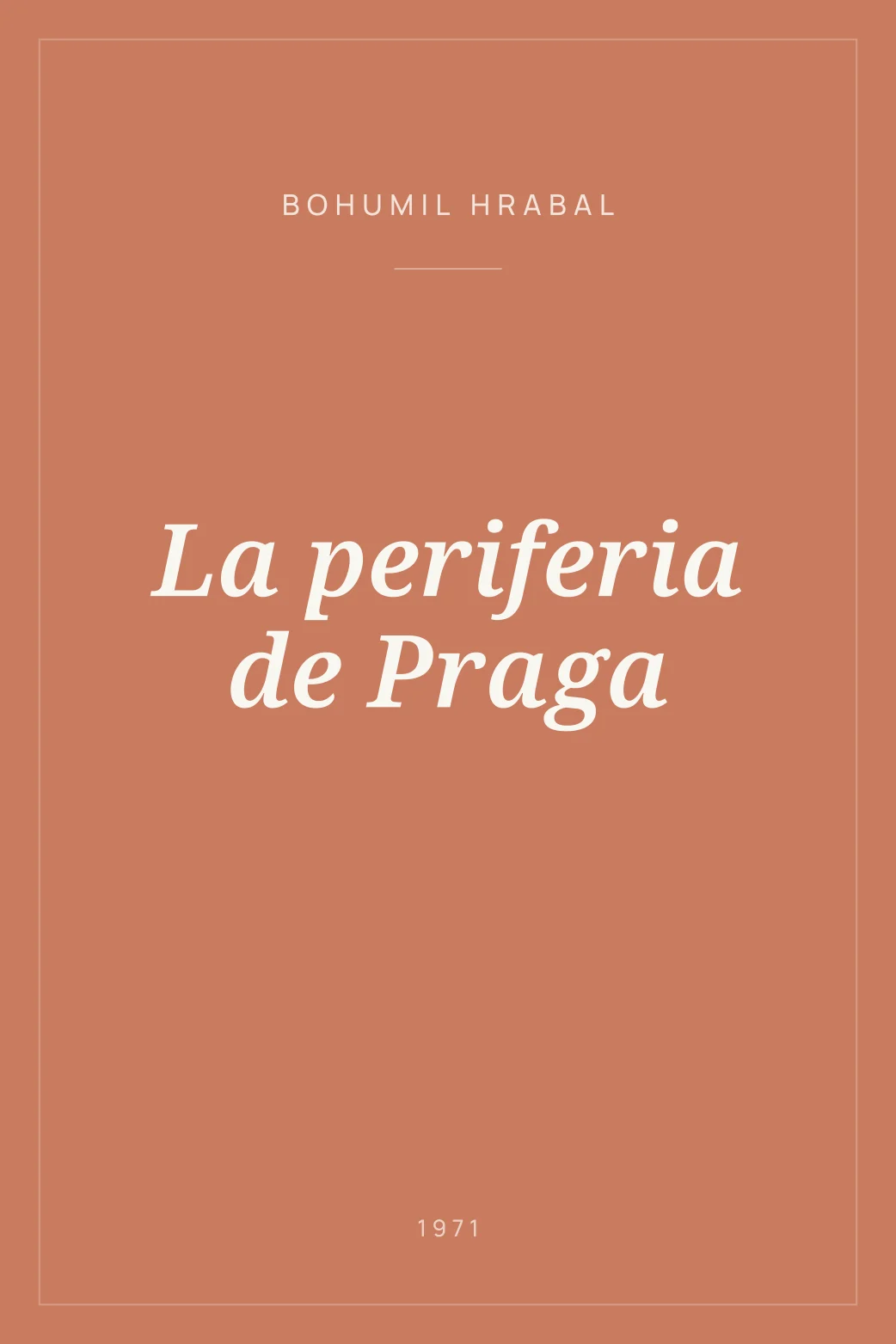 Portada de La periferia de Praga