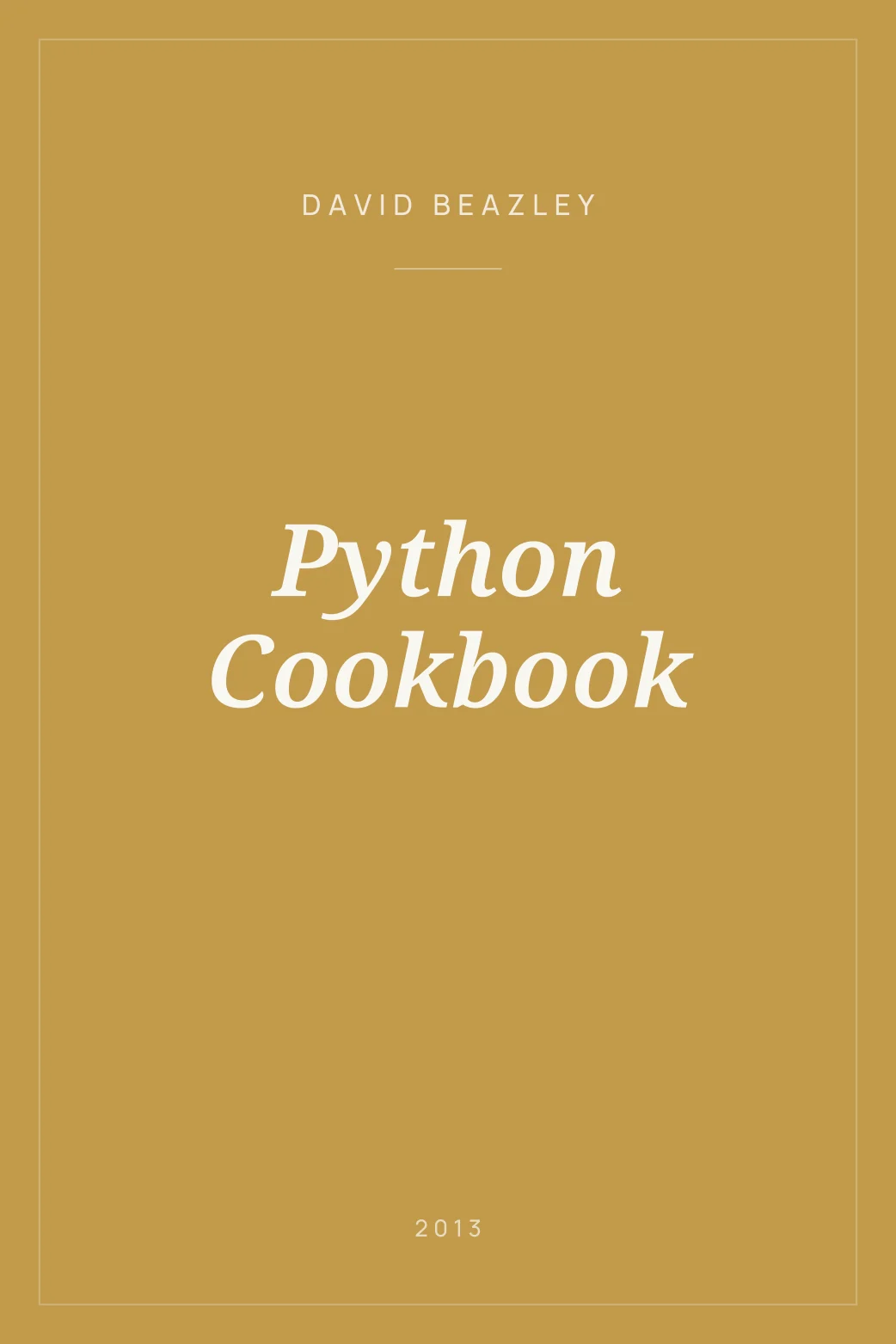 Python Cookbook · David Beazley — yoleo