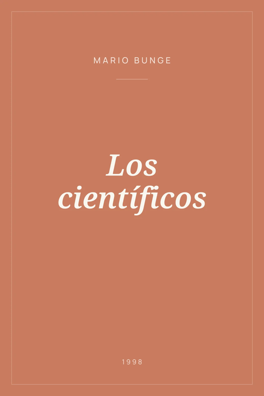 Portada de Los científicos