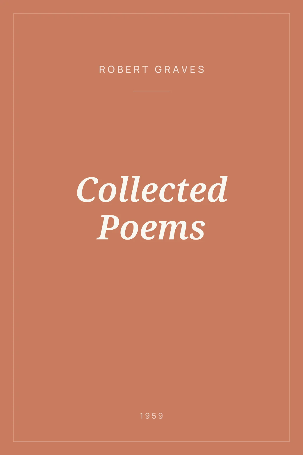 Portada de Collected Poems