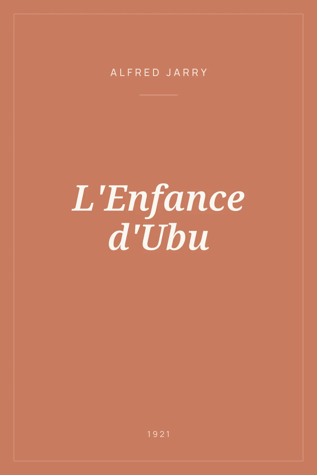 Portada de L'Enfance d'Ubu