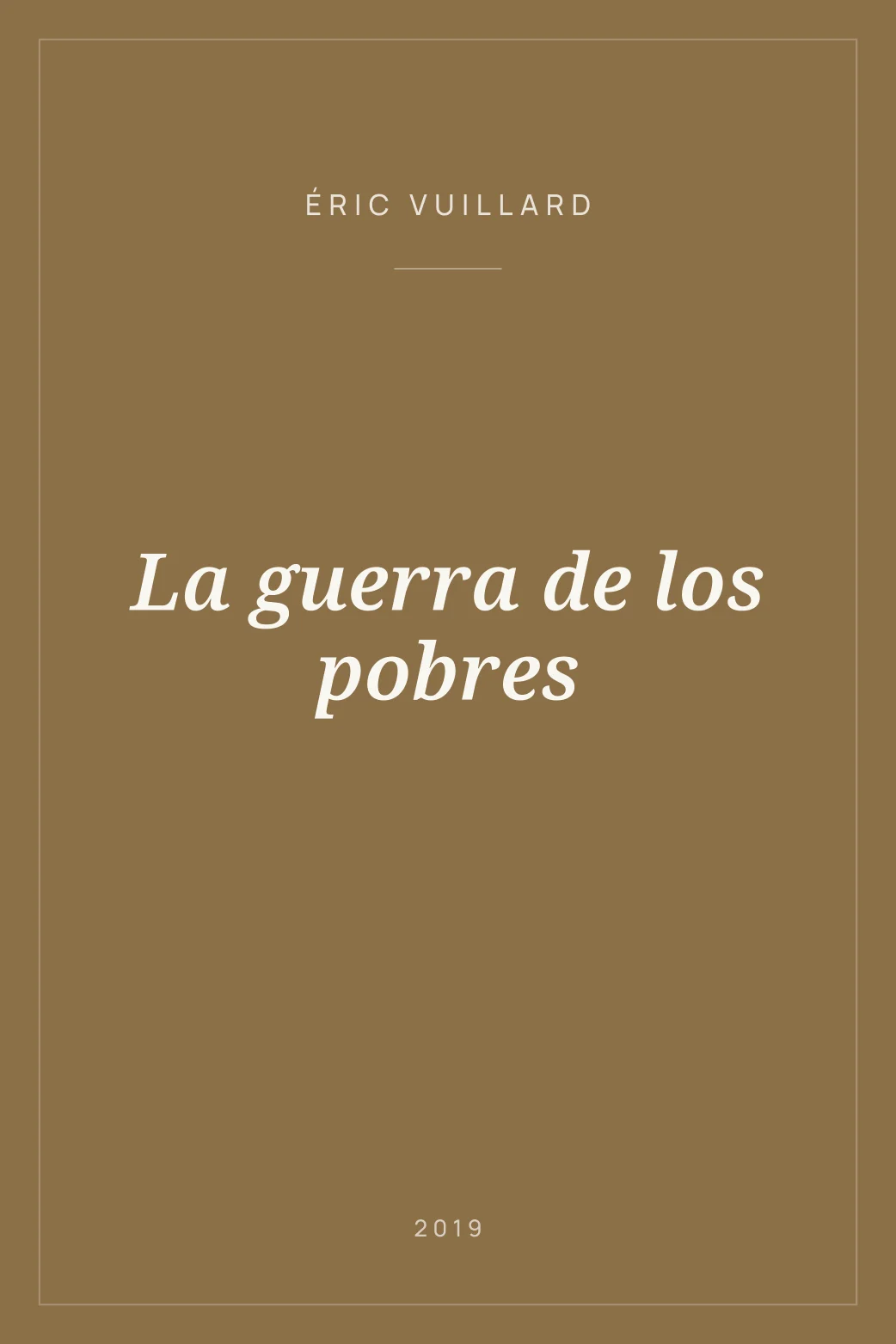Portada de La guerra de los pobres