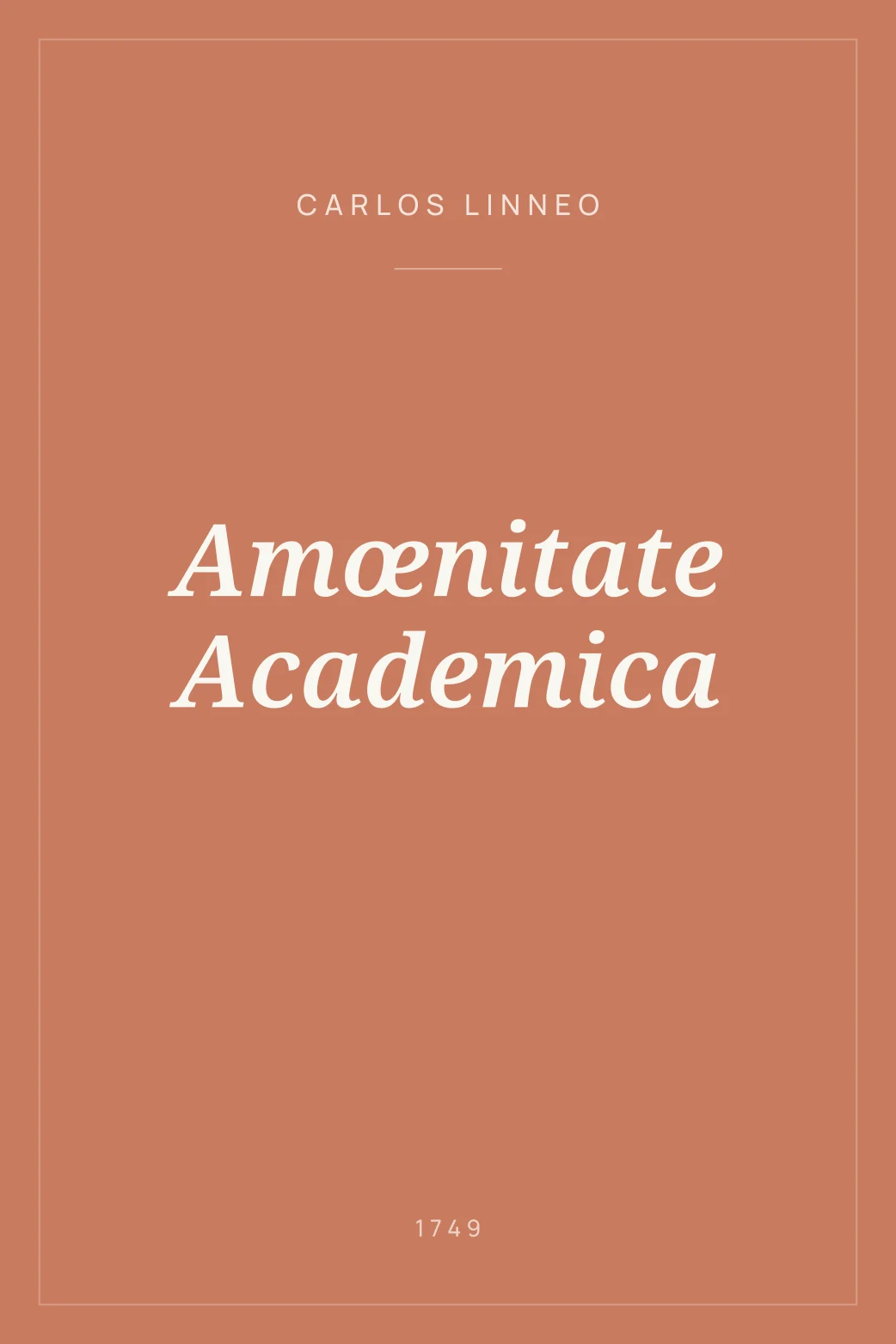 Portada de Amœnitate Academica