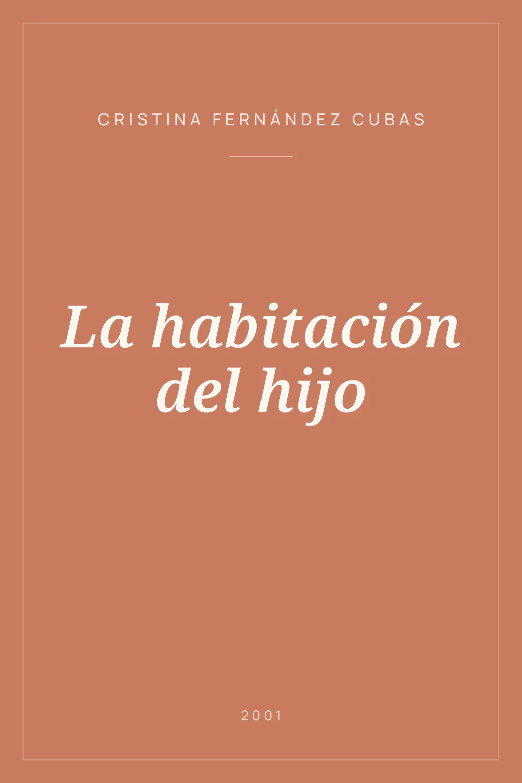 Portada de La habitación del hijo